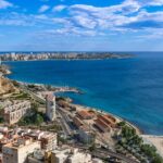 Prachtig Luchtfoto Van De Kustlijn Van Alicante